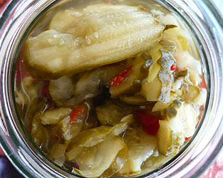 Pickled cucumber salad