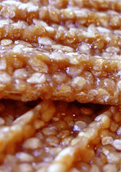 Polish sezamki close-up