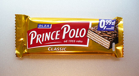 Polish wafer Prince Polo