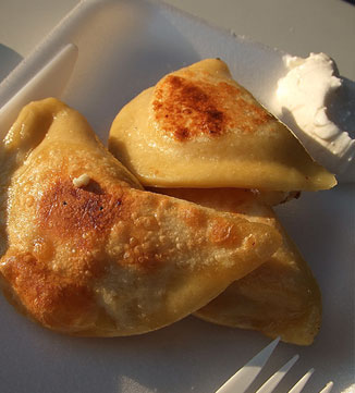 Three pierogi