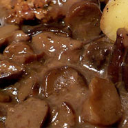 Fresh mushroom sauce